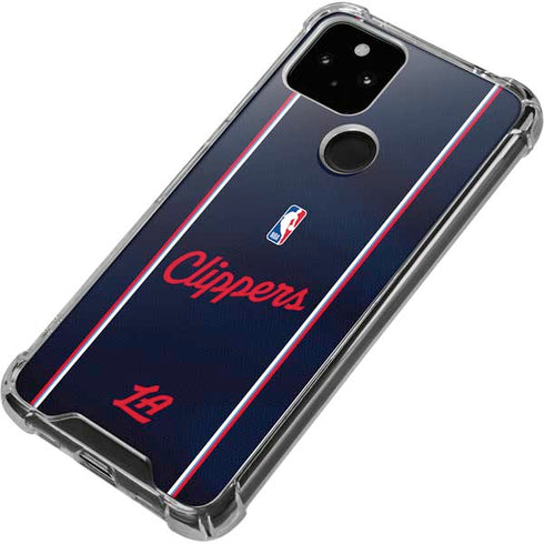 NBA LA Clippers Jersey Google Pixel 4a 5G Clear Case